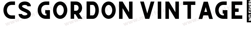 CS Gordon Vintage字体转换